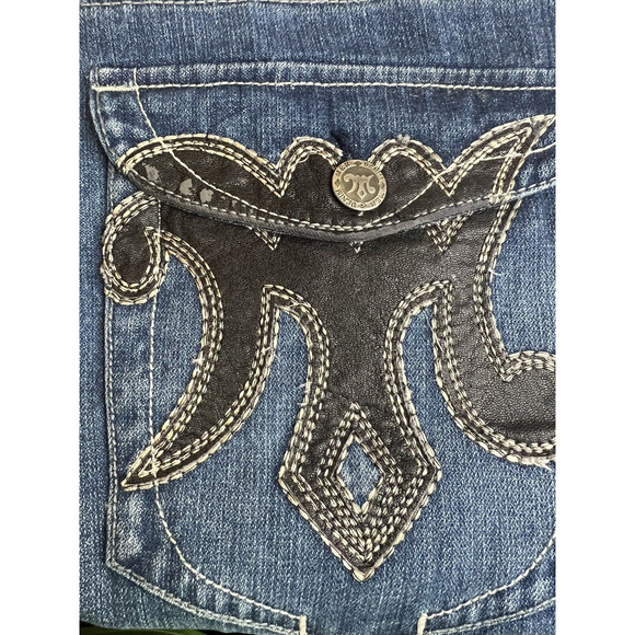 MEK Denim Maldives‎ Bootcut Men's 42X35 Button Fly Blue Jean Vintage Made in USA - Picture 5 of 12